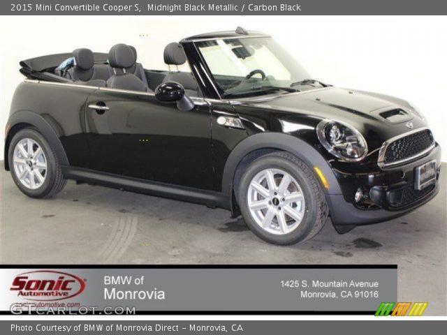 2015 Mini Convertible Cooper S in Midnight Black Metallic