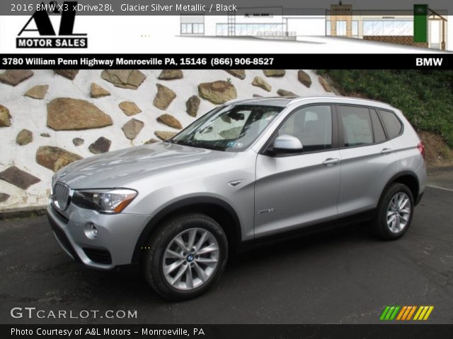 2016 BMW X3 xDrive28i in Glacier Silver Metallic