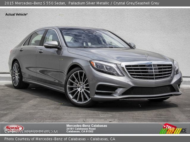 2015 Mercedes-Benz S 550 Sedan in Palladium Silver Metallic
