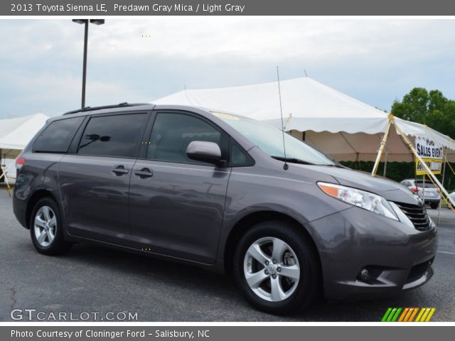 2013 Toyota Sienna LE in Predawn Gray Mica