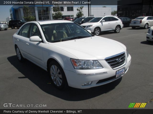 2009 Hyundai Sonata Limited V6 in Powder White Pearl