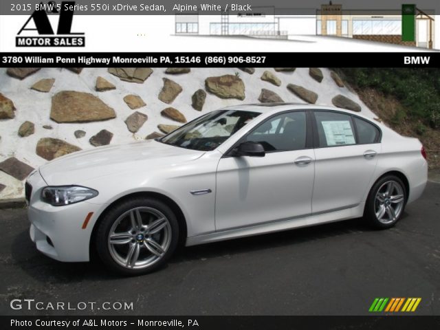 2015 BMW 5 Series 550i xDrive Sedan in Alpine White