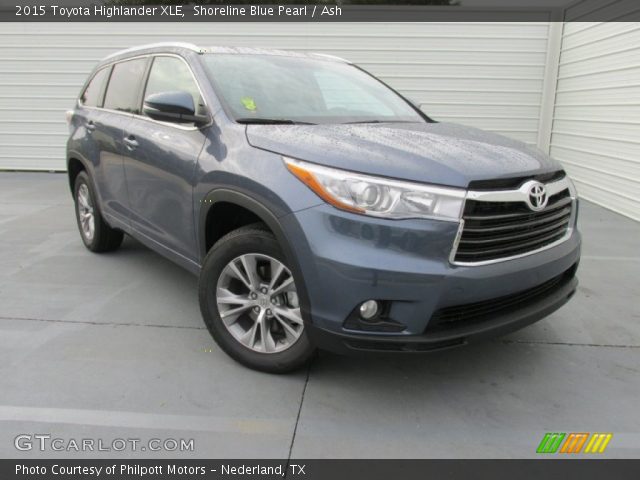 2015 Toyota Highlander XLE in Shoreline Blue Pearl