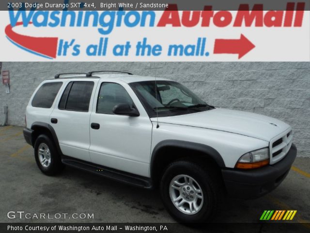 2003 Dodge Durango SXT 4x4 in Bright White