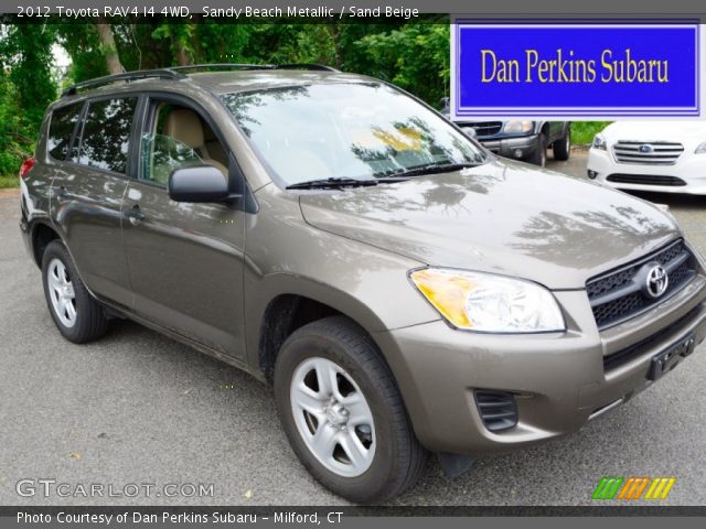 2012 Toyota RAV4 I4 4WD in Sandy Beach Metallic