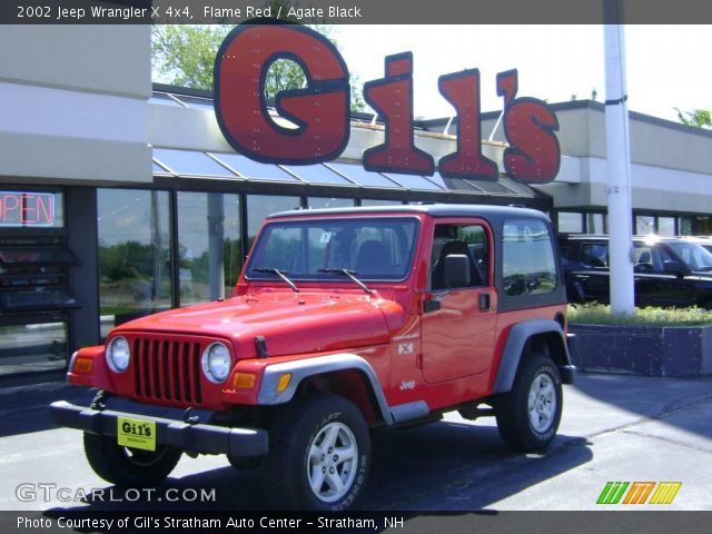 2002 Jeep Wrangler X 4x4 in Flame Red