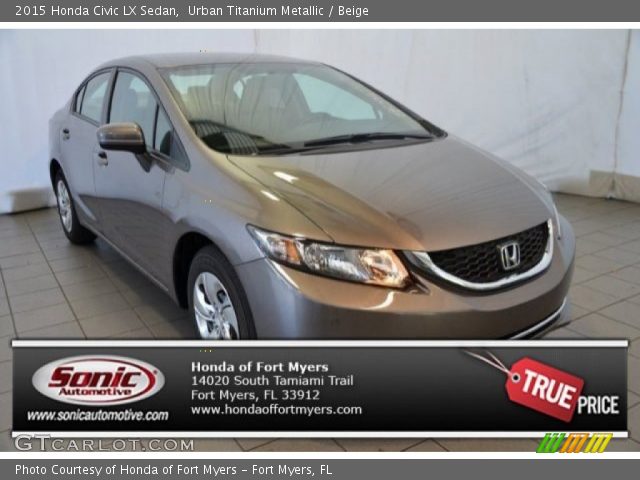 2015 Honda Civic LX Sedan in Urban Titanium Metallic