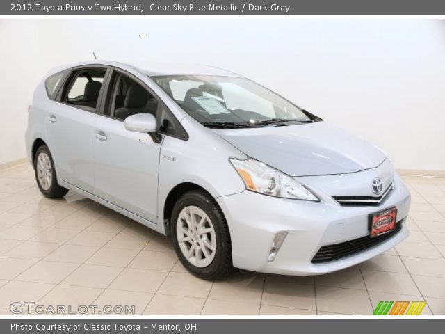 2012 Toyota Prius v Two Hybrid in Clear Sky Blue Metallic