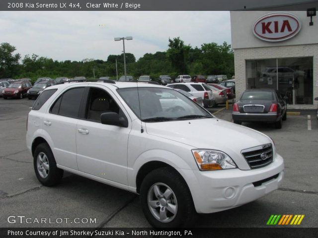 2008 Kia Sorento LX 4x4 in Clear White
