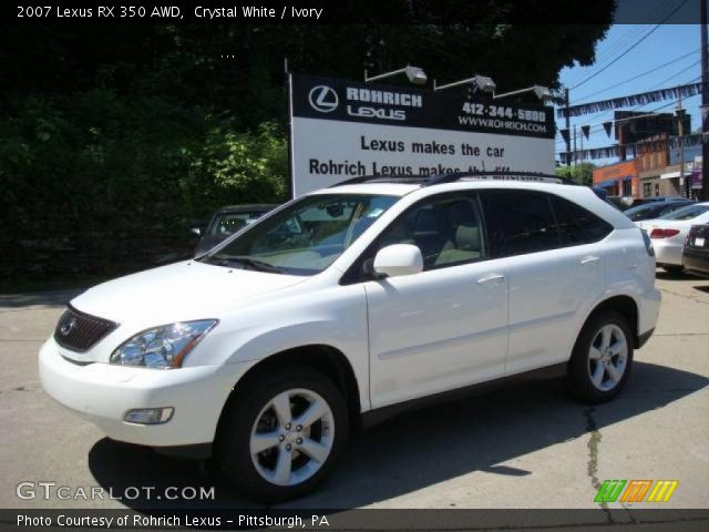 2007 Lexus RX 350 AWD in Crystal White