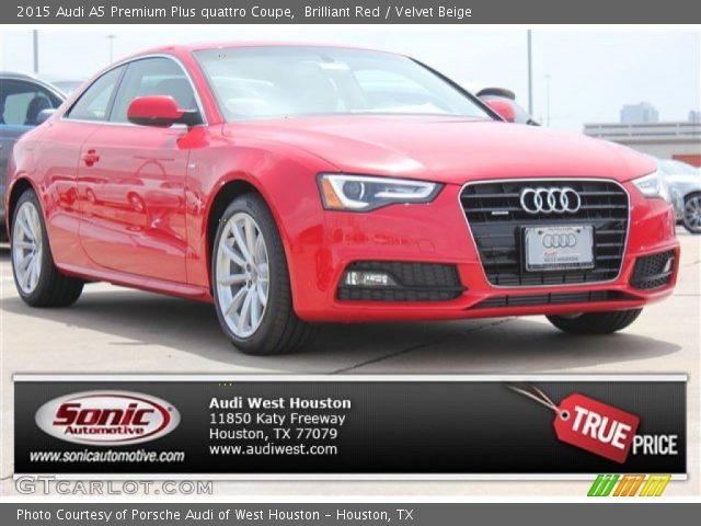 2015 Audi A5 Premium Plus quattro Coupe in Brilliant Red