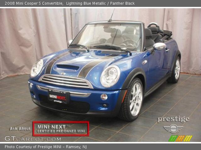 2008 Mini Cooper S Convertible in Lightning Blue Metallic