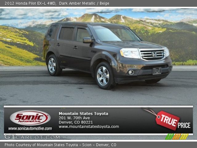 2012 Honda Pilot EX-L 4WD in Dark Amber Metallic