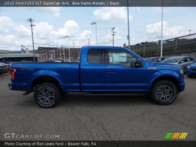 2015 Ford F150 XLT SuperCab 4x4 in Blue Flame Metallic