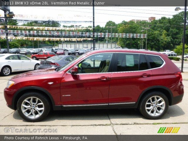 2013 BMW X3 xDrive 28i in Vermillion Red Metallic