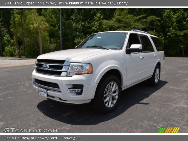 2015 Ford Expedition Limited in White Platinum Metallic Tri-Coat