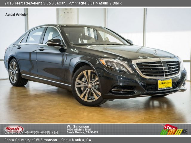 2015 Mercedes-Benz S 550 Sedan in Anthracite Blue Metallic