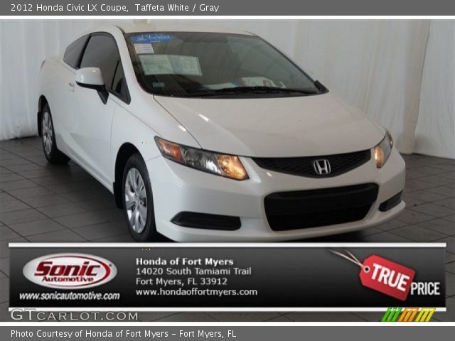 2012 Honda Civic LX Coupe in Taffeta White