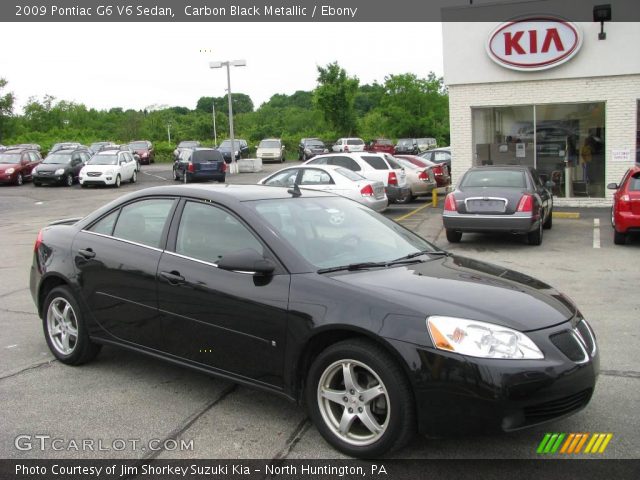 2009 Pontiac G6 V6 Sedan in Carbon Black Metallic