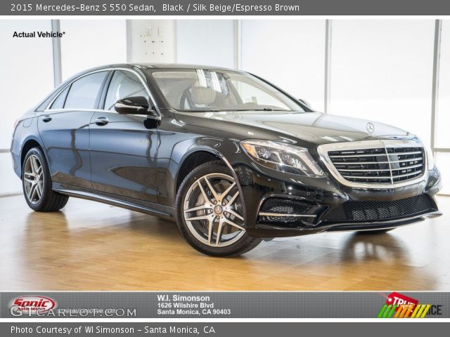 2015 Mercedes-Benz S 550 Sedan in Black