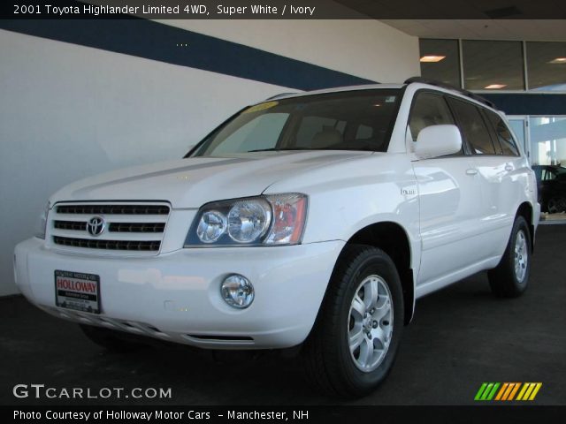 2001 Toyota Highlander Limited 4WD in Super White