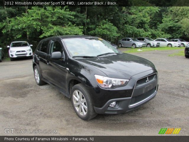 2012 Mitsubishi Outlander Sport SE 4WD in Labrador Black