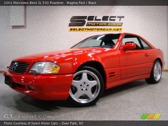 2001 Mercedes-Benz SL 500 Roadster in Magma Red