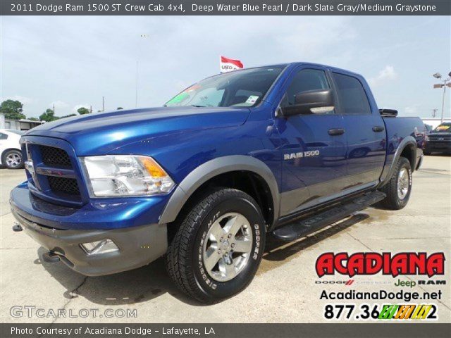 2011 Dodge Ram 1500 ST Crew Cab 4x4 in Deep Water Blue Pearl
