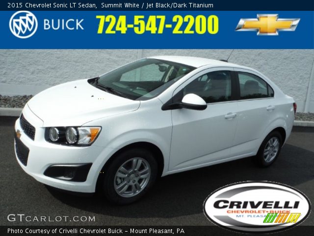 2015 Chevrolet Sonic LT Sedan in Summit White