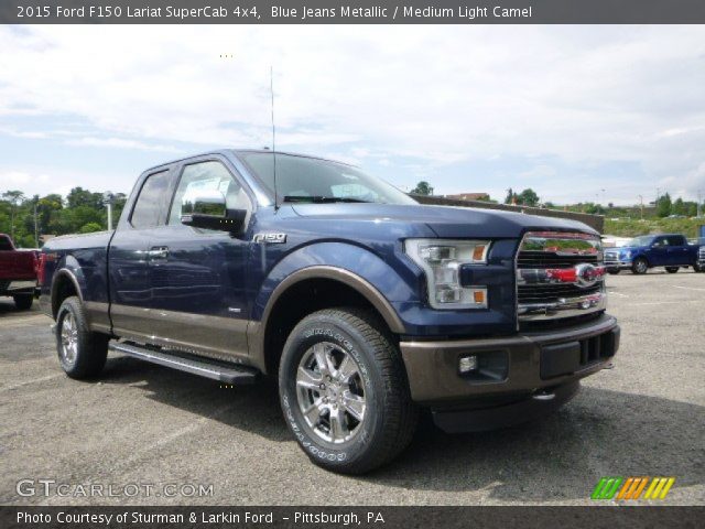 2015 Ford F150 Lariat SuperCab 4x4 in Blue Jeans Metallic