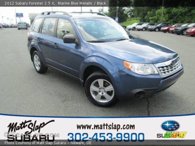 2012 Subaru Forester 2.5 X in Marine Blue Metallic