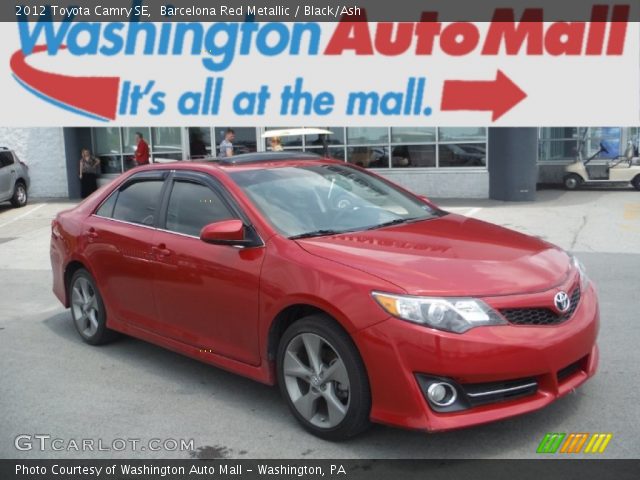 2012 Toyota Camry SE in Barcelona Red Metallic