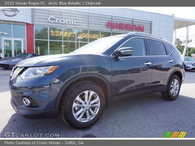 2015 Nissan Rogue SV in Arctic Blue Metallic