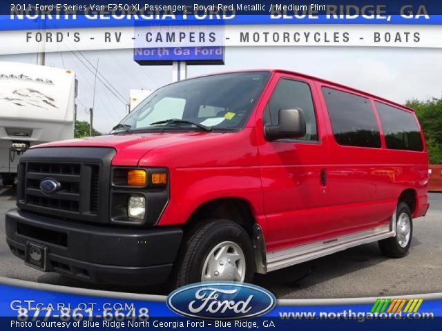 2011 Ford E Series Van E350 XL Passenger in Royal Red Metallic