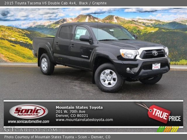 2015 Toyota Tacoma V6 Double Cab 4x4 in Black