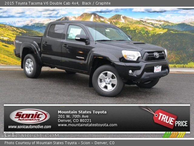 2015 Toyota Tacoma V6 Double Cab 4x4 in Black
