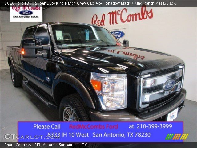 2016 Ford F350 Super Duty King Ranch Crew Cab 4x4 in Shadow Black