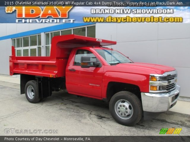 2015 Chevrolet Silverado 3500HD WT Regular Cab 4x4 Dump Truck in Victory Red
