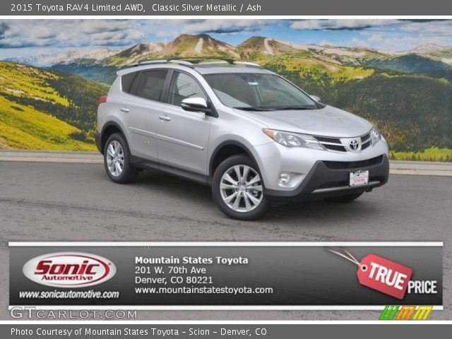 2015 Toyota RAV4 Limited AWD in Classic Silver Metallic