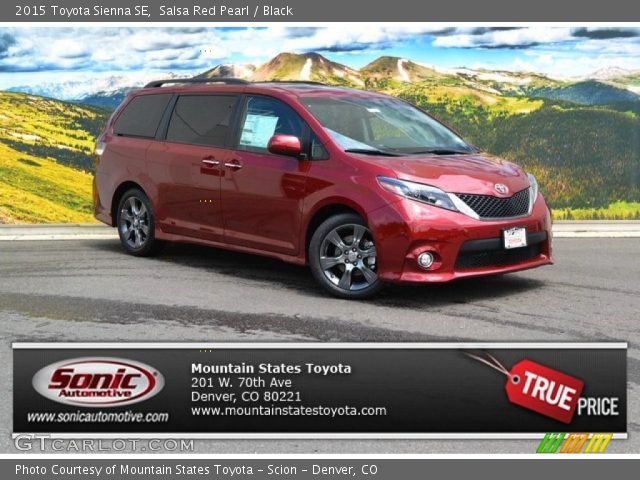 2015 Toyota Sienna SE in Salsa Red Pearl