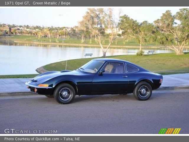 1971 Opel GT  in Green Metallic