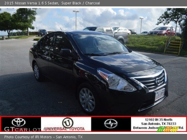 2015 Nissan Versa 1.6 S Sedan in Super Black