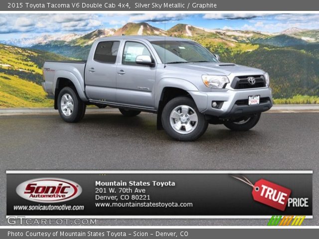 2015 Toyota Tacoma V6 Double Cab 4x4 in Silver Sky Metallic