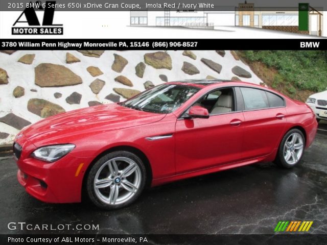 2015 BMW 6 Series 650i xDrive Gran Coupe in Imola Red