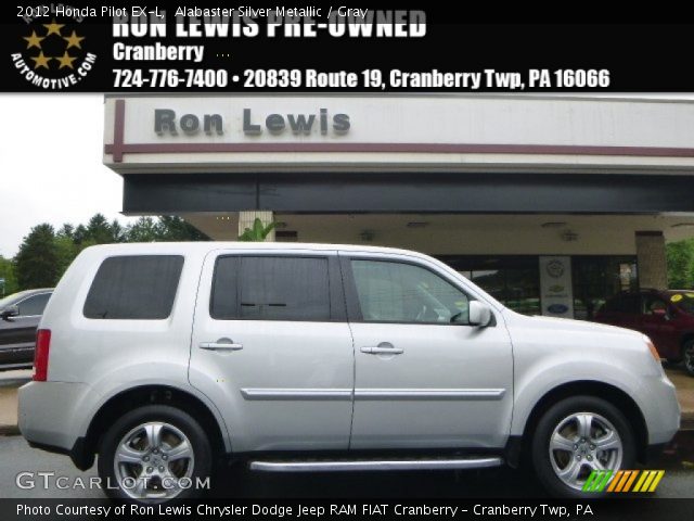 2012 Honda Pilot EX-L in Alabaster Silver Metallic
