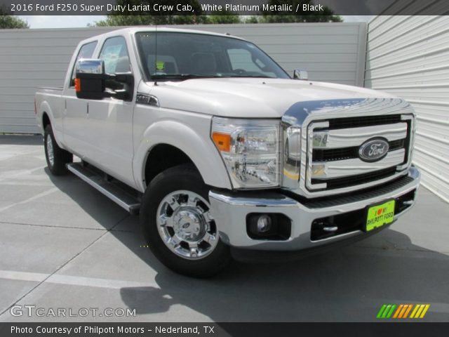 2016 Ford F250 Super Duty Lariat Crew Cab in White Platinum Metallic