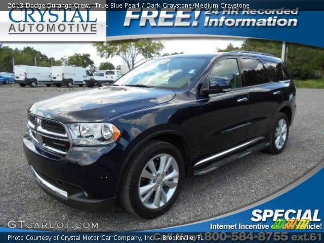 2013 Dodge Durango Crew in True Blue Pearl