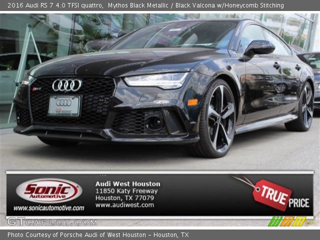 2016 Audi RS 7 4.0 TFSI quattro in Mythos Black Metallic