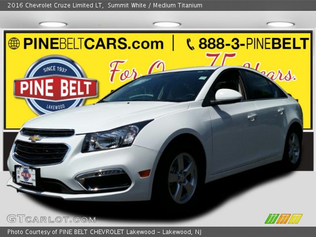 2016 Chevrolet Cruze Limited LT in Summit White