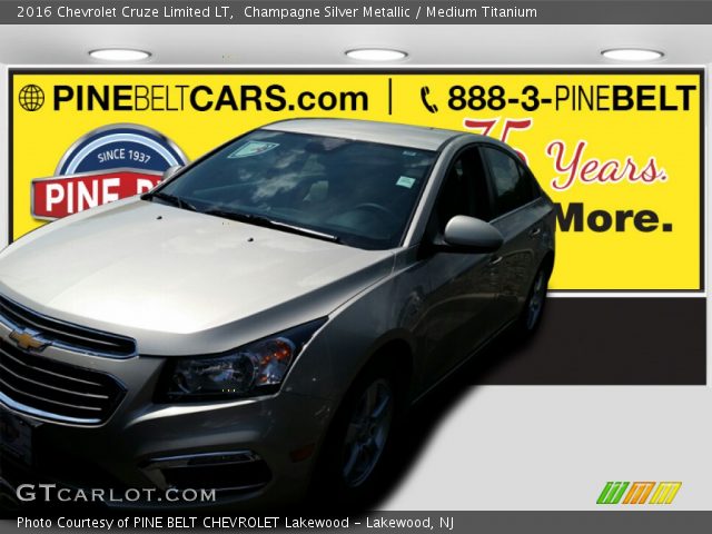 2016 Chevrolet Cruze Limited LT in Champagne Silver Metallic